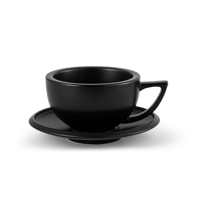 澤田杯-280ml-靜謐黑— 澤田杯咖啡杯拉花杯拿鐵杯拉花比賽杯陶瓷杯澤田