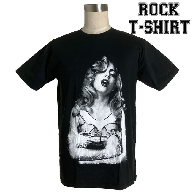 楽天市場】[在庫処分]Lady Gaga グラフィック Tシャツ レディー ガガ
