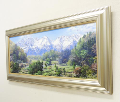 絵画 油絵 穂高 （佐田光） 送料無料 【海・山】【肉筆】【油絵