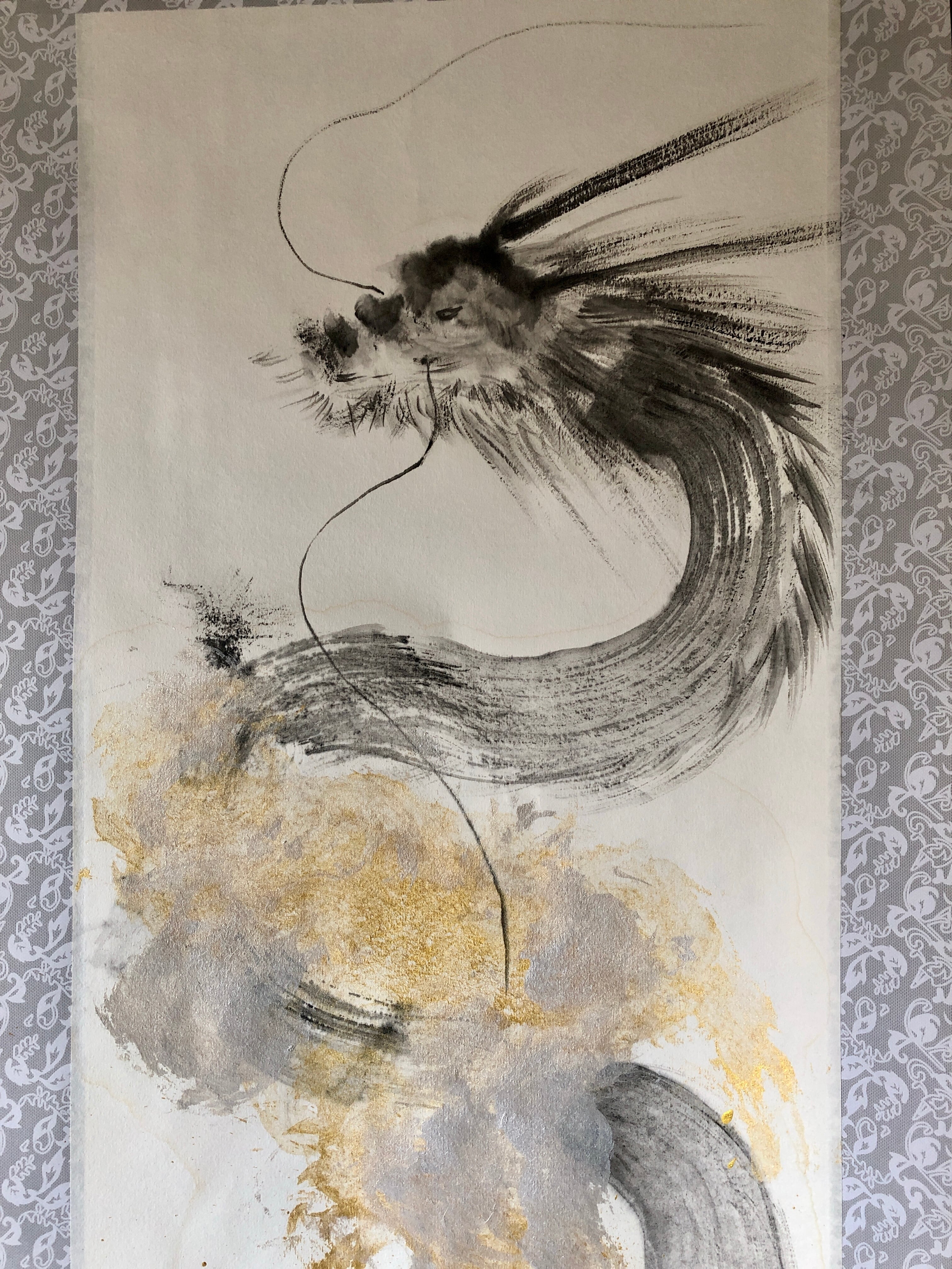 水墨画 龍 掛け軸 | Japan Cross Bridge at BASE