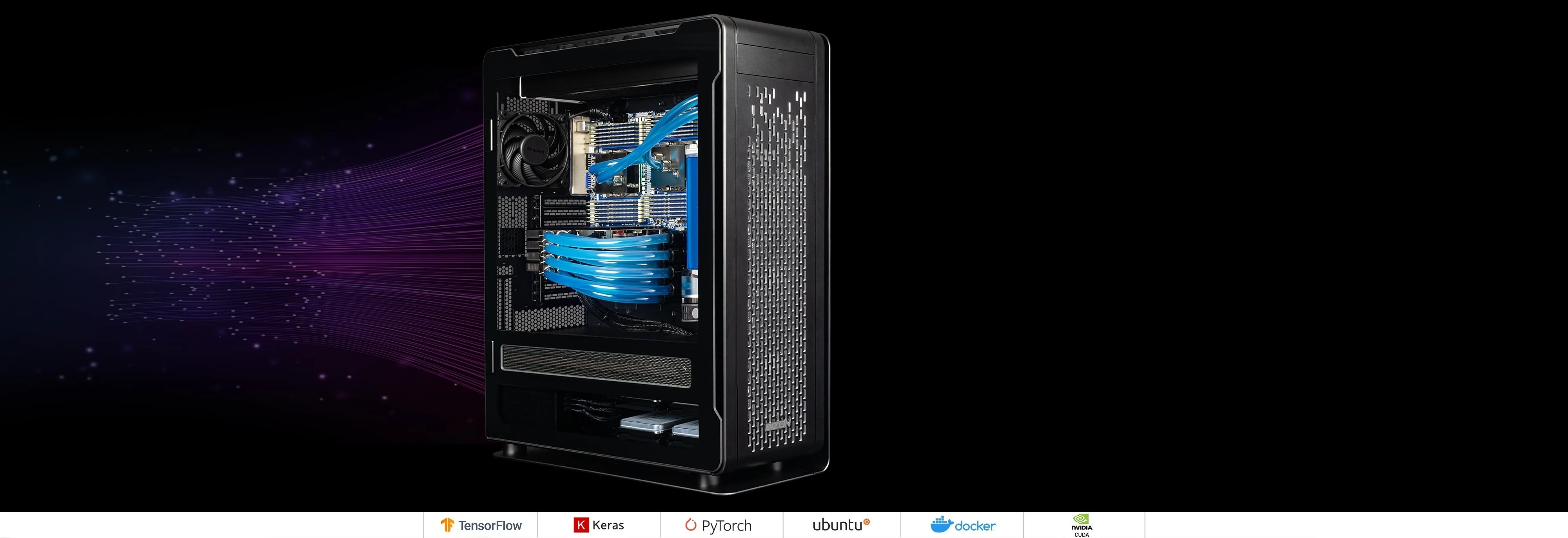 BIZON ZX6000 – Water-cooled Dual AMD EPYC 7003, 9004 Series CPUs