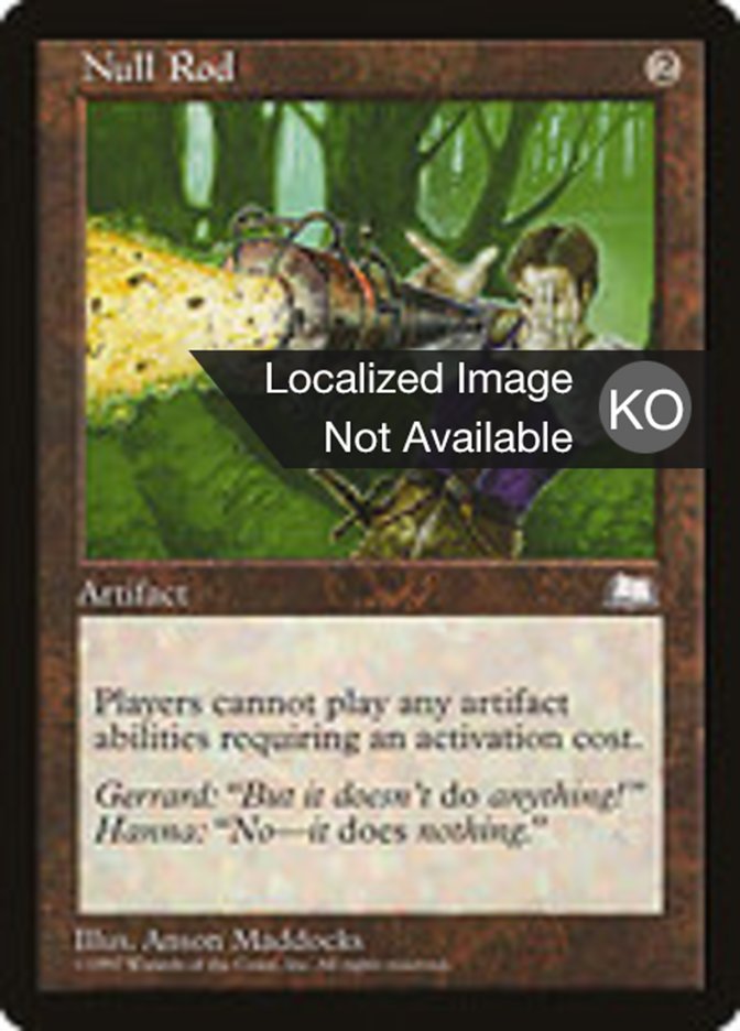 Null Rod · Weatherlight (WTH) #154 · Scryfall Magic: The Gathering
