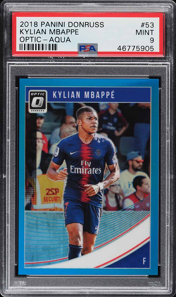 2018 Panini Prizm World Cup Cyrillic Text Kylian Mbappe SSP ROOKIE