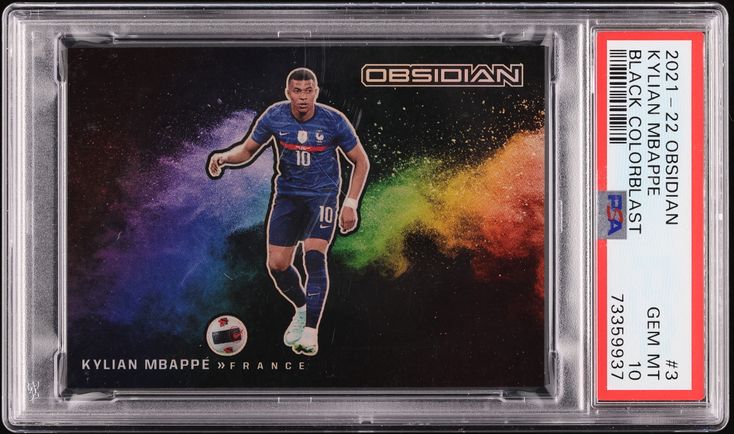 2018 Panini Prizm World Cup Cyrillic Text Kylian Mbappe SSP ROOKIE