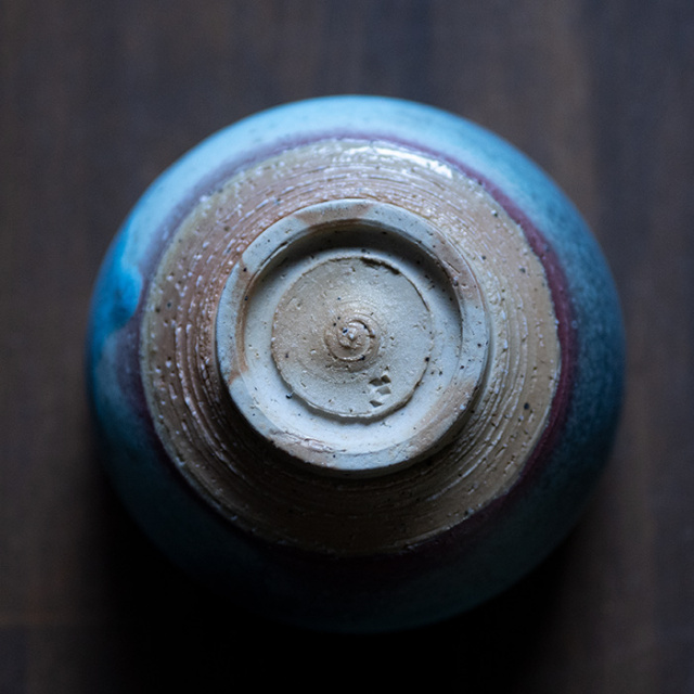 共箱付】青茶碗 (SOY-441) 作家「山田想」