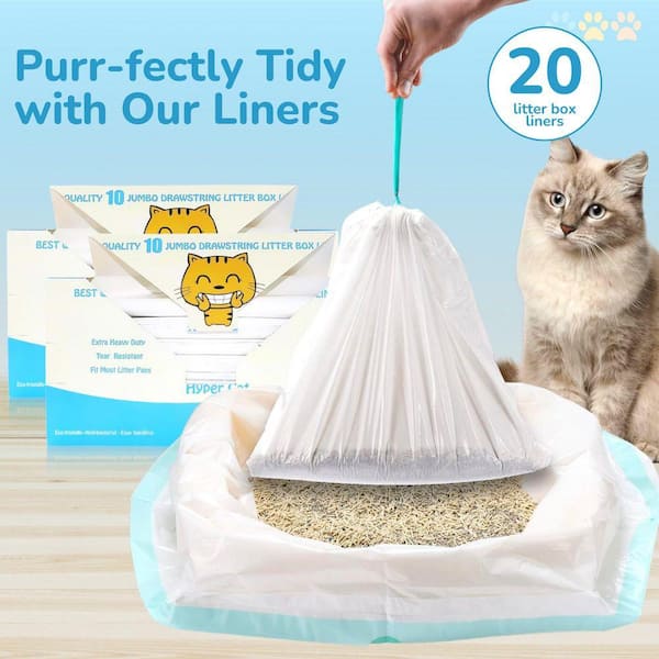 Hyper 36 in. x 18 in. Extra Heavy-Duty Jumbo Size Cat Pan Liners