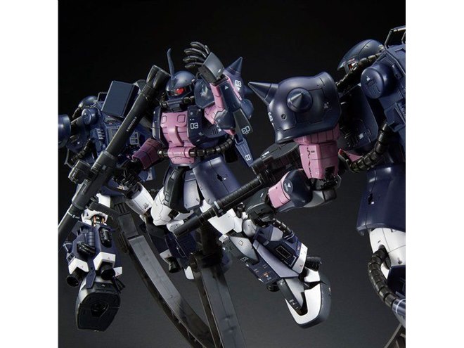 人気RGガンプラ「量産型ズゴック」「黒い三連星専用ザクII 3機セット