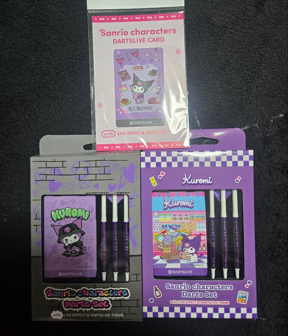 DARTSLIVE サンリオ クロミ 3点セット グッズ-セットもの】Sanrio characters ダーツセット with DARTSLIVE