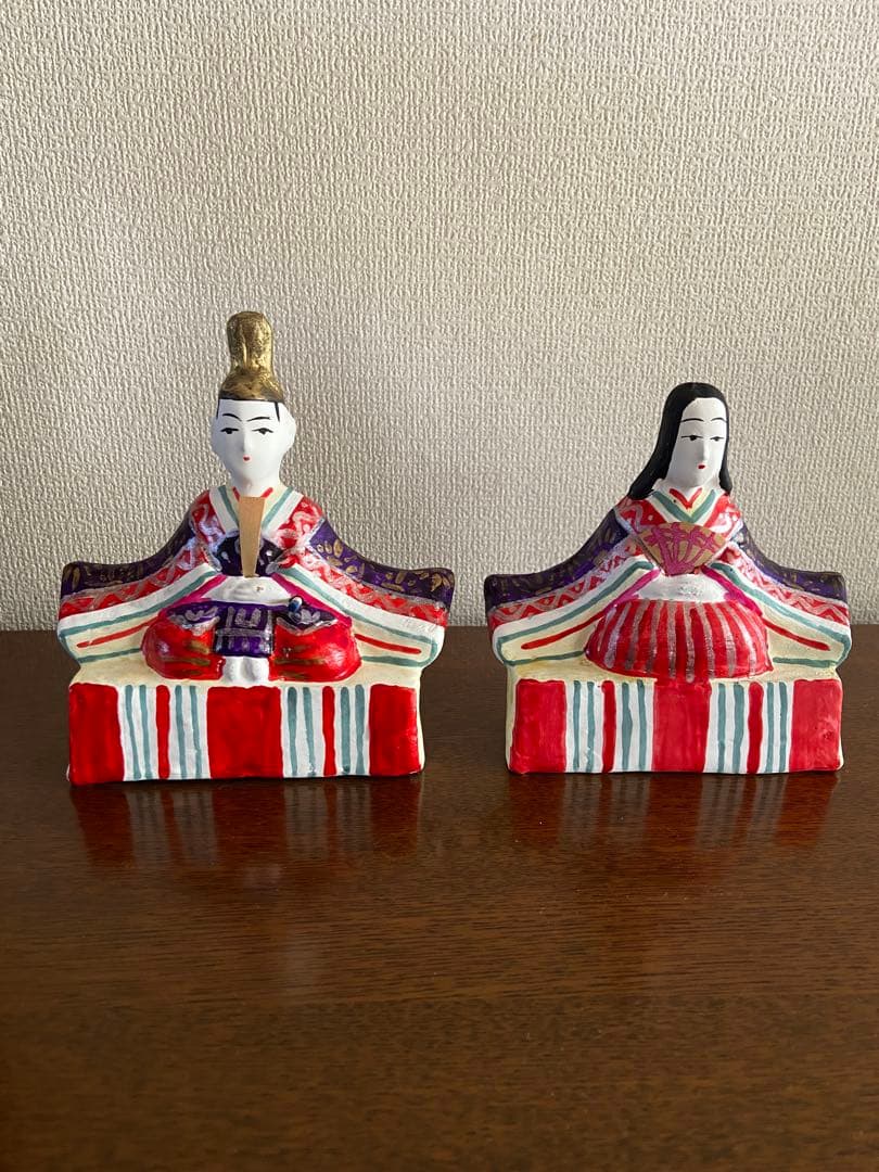 富山伝統工芸　土人形　雛人形 男雛 女雛 富山土人形「抱き雛」 文化遺産オンライン